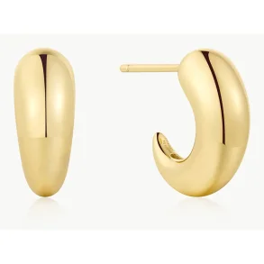 ANIA HAIE GOLD DOME STUD HOOP EARRINGS E078-06G