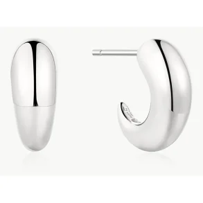ANIA HAIE SILVER DOME STUD HOOP EARRINGS E078-06H