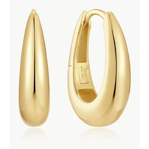 ANIA HAIE GOLD CLASSIC DOME HOOP EARRINGS E078-11G