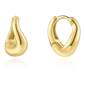 ANIA HAIE GOLD WAVE HOOP EARRINGS E079-11G