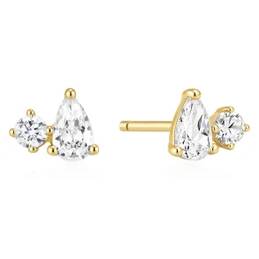 ANIA HAIE GOLD TOI & MOI STUD EARRINGS E080-02G