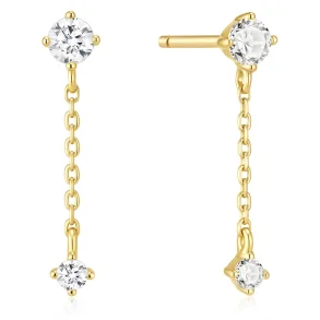 ANIA HAIE GOLD CHAIN DROP STUD EARRINGS E080-06G