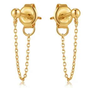 ANIA HAIE 14 KT GOLD STUD EARRINGS EAU001-03YG