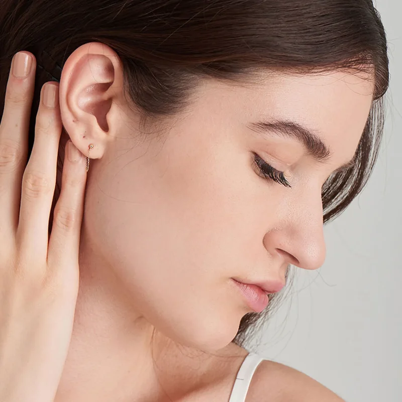 ANIA HAIE 14 KT GOLD STUD EARRINGS EAU001-03YG