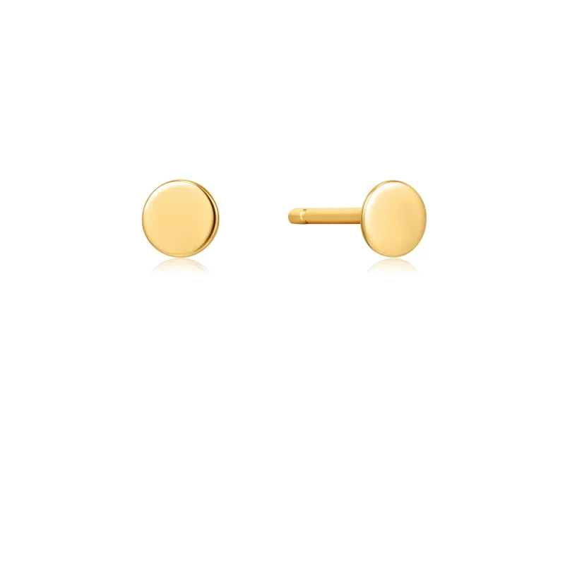 ANIA HAIE 14 KT GOLD STUD EARRINGS EAU001-04YG
