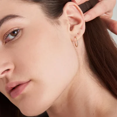 ANIA HAIE 14 KT GOLD HOOP EARRINGS EAU001-08YG