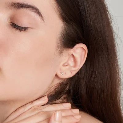 ANIA HAIE 14 KT GOLD STUD EARRINGS EAU001-09YG