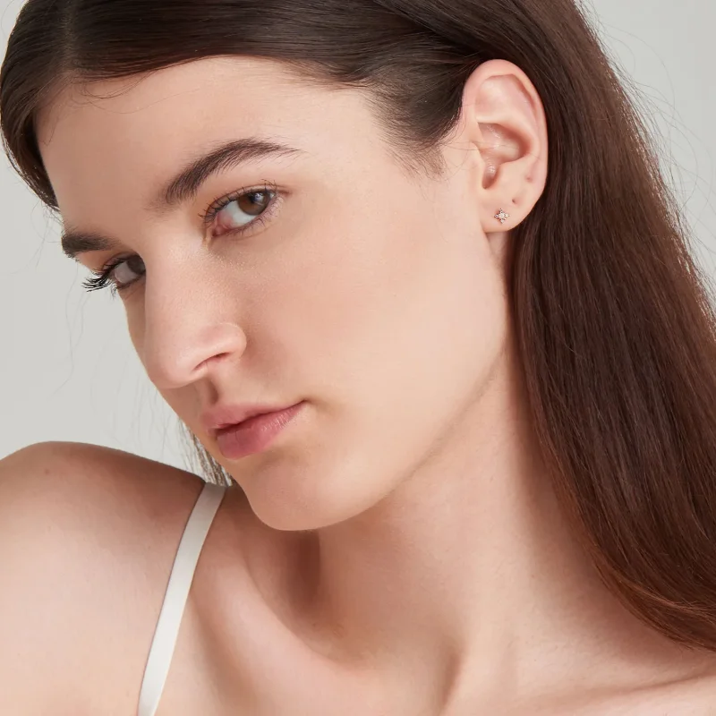 ANIA HAIE 14 KT GOLD STUD EARRINGS EAU001-09YG