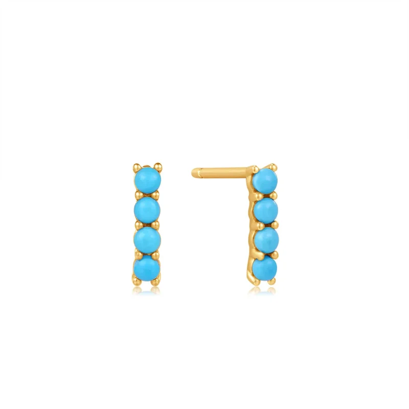 ANIA HAIE 14 KT GOLD STUD EARRINGS EAU001-13YG