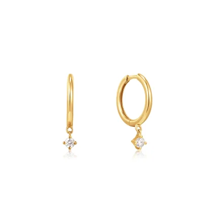 ANIA HAIE 14 KT GOLD HOOP EARRINGS EAU001-15YG