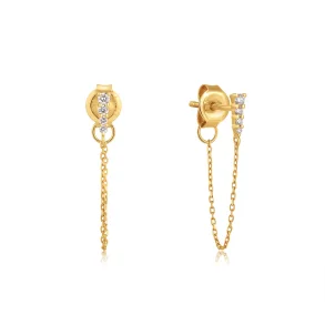 ANIA HAIE 14 KT GOLD STUD EARRINGS EAU001-17YG