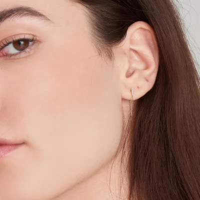 ANIA HAIE 14 KT GOLD STUD EARRINGS EAU001-17YG