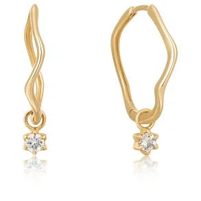ANIA HAIE 14 KT GOLD EARRINGS EAU006-04YG