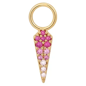 ANIA HAIE EARRING CHARM OMBRE PINK EC048-09G