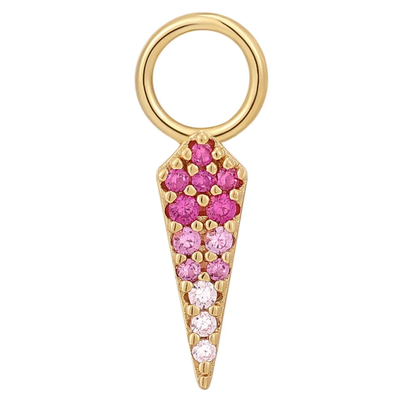ANIA HAIE EARRING CHARM OMBRE PINK EC048-09G