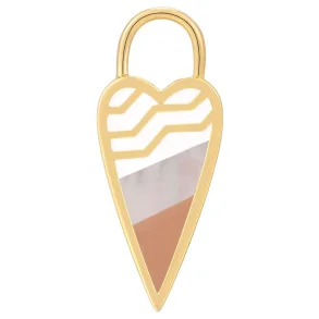 ANIA HAIE EARRING CHARM HEART EC048-10G