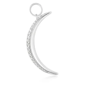 ANIA HAIE SILVER MOON PAVE EARRINGS CHARM EC060-01H