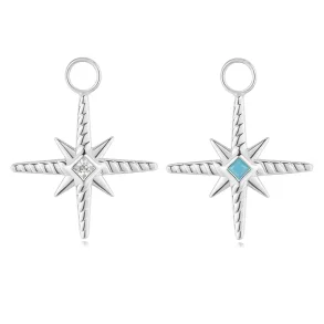 ANIA HAIE TURQUOISE AND ZIRCONIA STAR EARRING CHARM EC060-04H