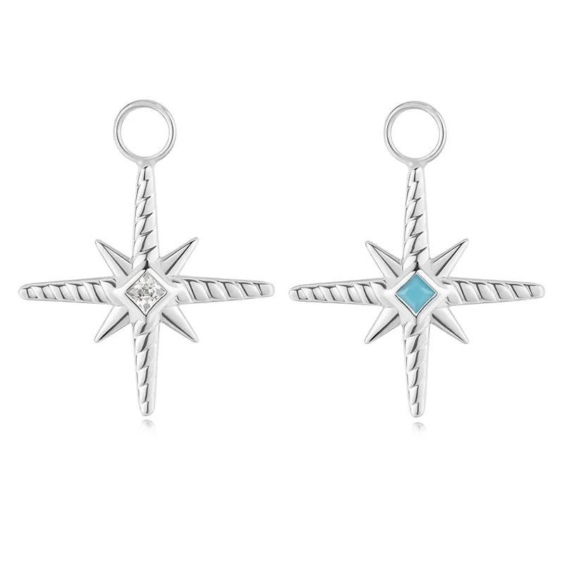 ANIA HAIE TURQUOISE AND ZIRCONIA STAR EARRING CHARM EC060-04H