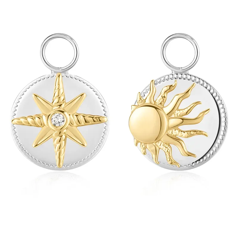 ANIA HAIE TWO TONE BRIGHT SUN EARRING CHARM EC060-06T