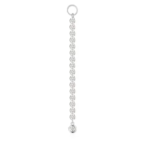 ANIA HAIE SILVER ROW BEZEL EARRING CHARM EC060-07H