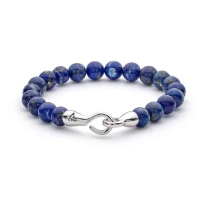 ALEXANDER LYNGGAARD LAPIS WITH HOOK CLASP 8MM BRACELET F00160