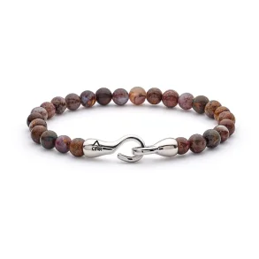 AL PIETERSITE WITH HOOK CLASP 6MM BRACELET F01090