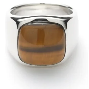 ALEXANDER LYNGGAARD SIGNET RING TIGER EYE H10030