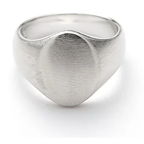 ALEXANDER LYNGGAARD OVAL SIGNET RING BRUSHED H10112