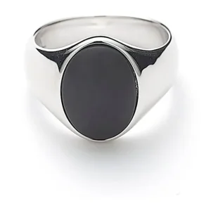 ALEXANDER LYNGGAARD OVAL SIGNET RING BRUSHED H30011