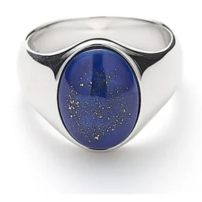 ALEXANDER LYNGGAARD OVAL SIGNET RING ONYX MATTE H30021