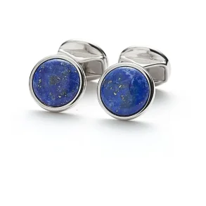 ALEXANDER LYNGGAARD CUFFLINKS ROUND LAPIS H31205