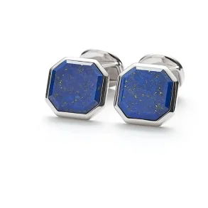 ALEXANDER LYNGGAARD CUFFLINKS SQUARE FACET LAPIS H31305