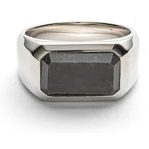ALEXANDER LYNGGAARD RING SILVER OBSIDIAN H70081