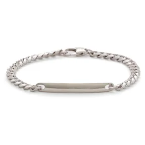ALEXANDER LYNGGAARD CURB CHAIN & ID TAG 5MM BRACELET K00021