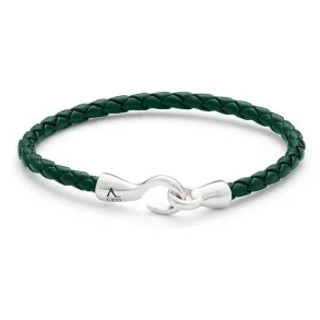 AL SINGLE BOLO LEATHER GREEN BRACELET L00160