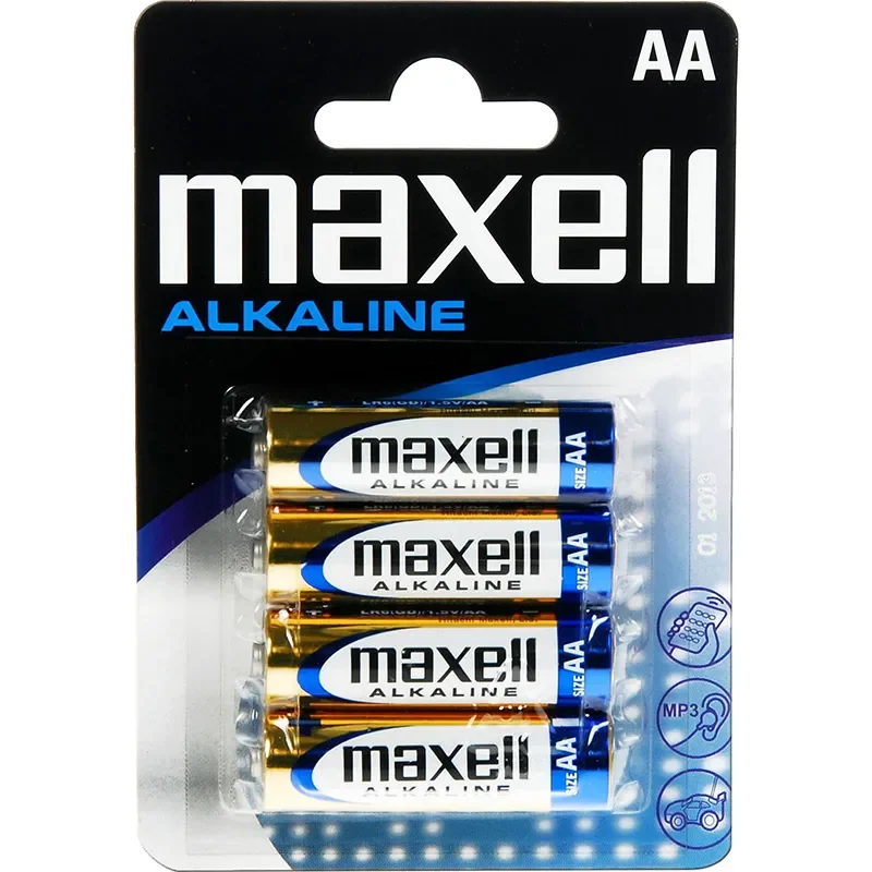 MAXELL 1,5V ALKALINE AA 4 pk (48st/eske)