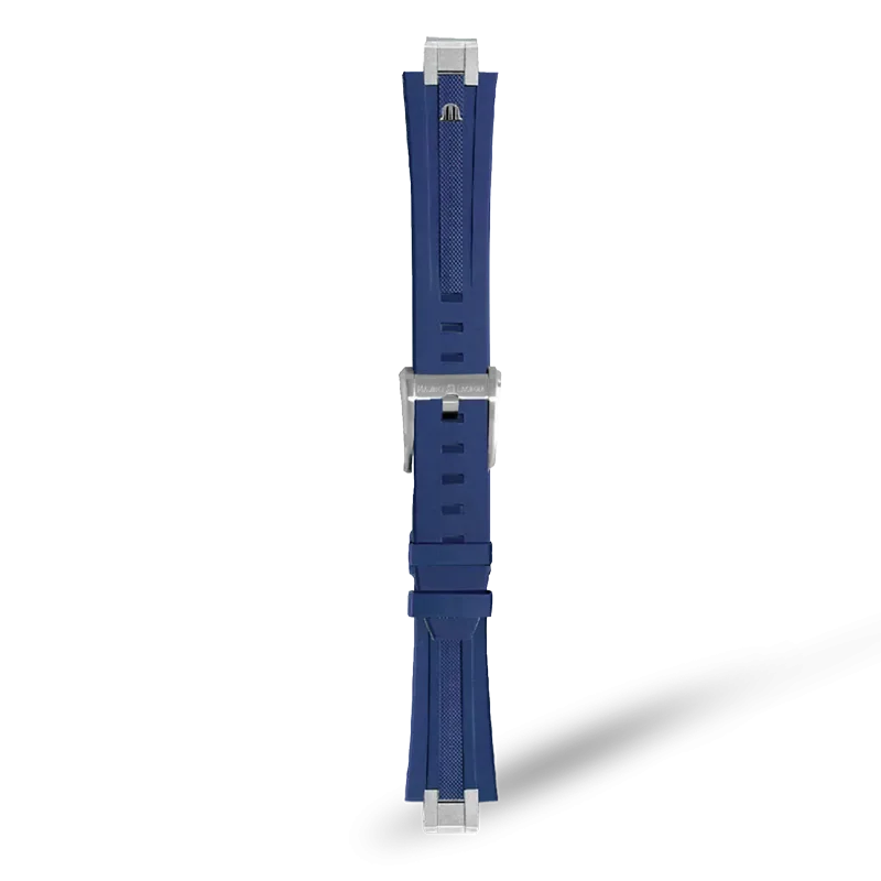 BLUE RUBBER FOR AI1118, AI6008, AI6058 & AI6158 WITH STAINLESS STEEL END-PIECE & PIN BUCKLE
