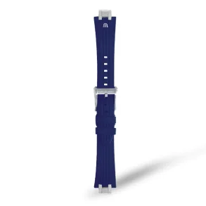 BLUE RUBBER FOR AI6038 & AI6088 WITH STAINLESS STEEL END-PIECE & PIN BUCKLE