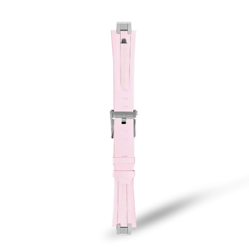 PINK RUBBER FOR AI1108, AI6007 & AI6057 WITH STAINLESS STEEL END-PIECE & PIN BUCKLE