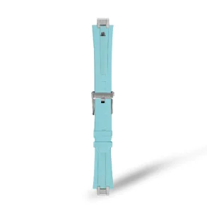 LIGHT BLUE RUBBER FOR AI1108, AI6007 & AI6057 WITH STAINLESS STEEL END-PIECE & PIN BUCKLE
