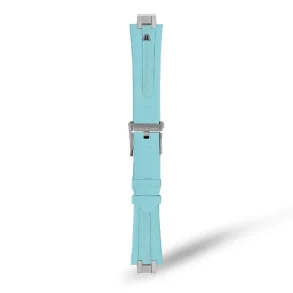 LIGHT BLUE RUBBER FOR AI1118, AI6008, AI6058 & AI6158 WITH STAINLESS STEEL END-PIECE & PIN BUCKLE
