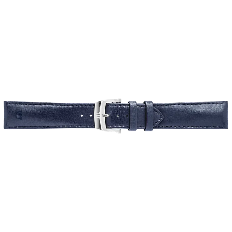 BLUE CALF LEATHER FOR 751007, 756007 & 756008 WITH STAINLESS STEEL PIN BUCKLE