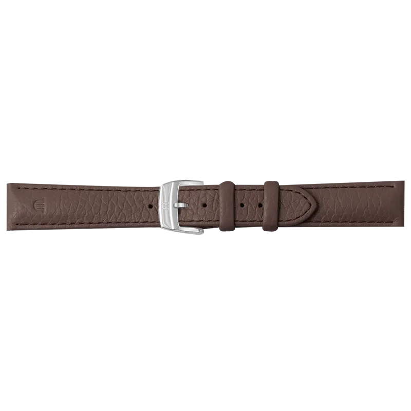CHOCOLATE CALF LEATHER FOR FA1205 WITH STAINLESS STEEL PIN BUCKLE