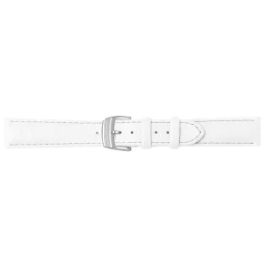WHITE CALF LEATHER FOR FA1205 WITH STAINLESS STEEL PIN BUCKLE