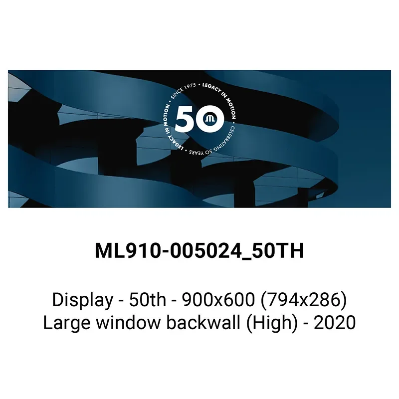 Display - 50th - 900x600 (794x286) - Large window backwall (High) - 2020