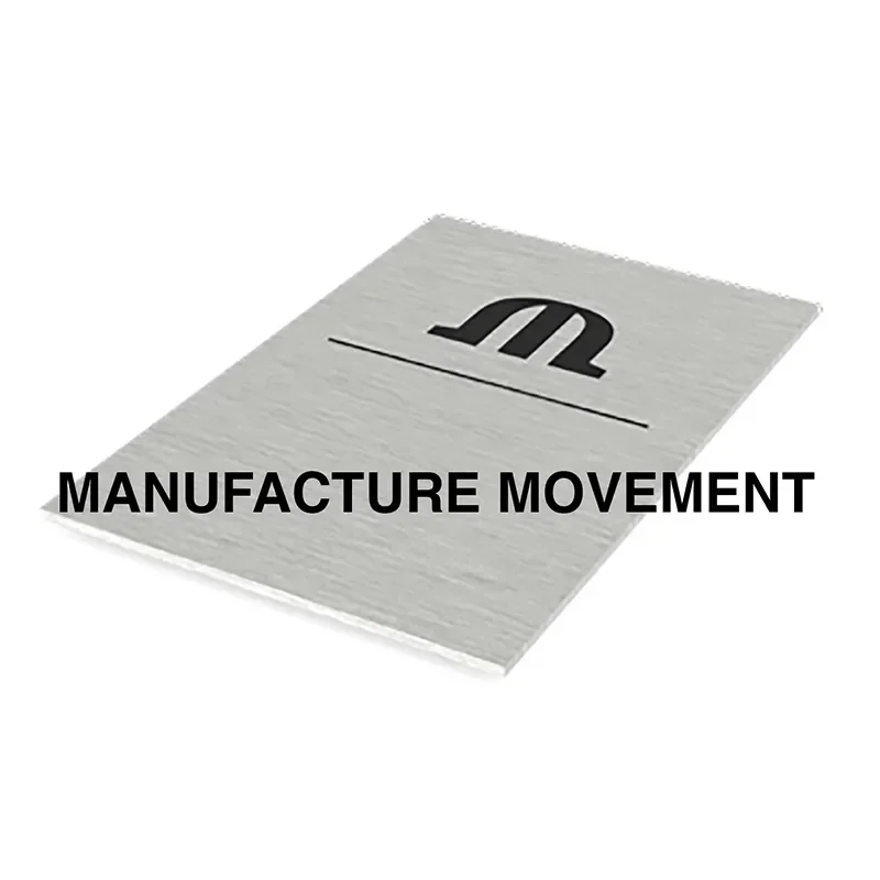 INFOPLATE MANUFACTURE MOVEMENT