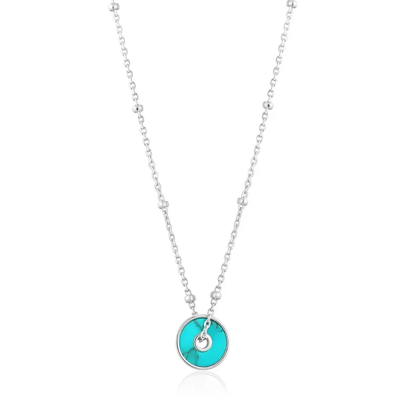 ANIA HAIE TURQUOISE DISC NECKLACE N022-01H