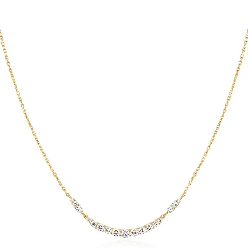 ANIA HAIE ARC PAVE NECKLACE  N056-02G