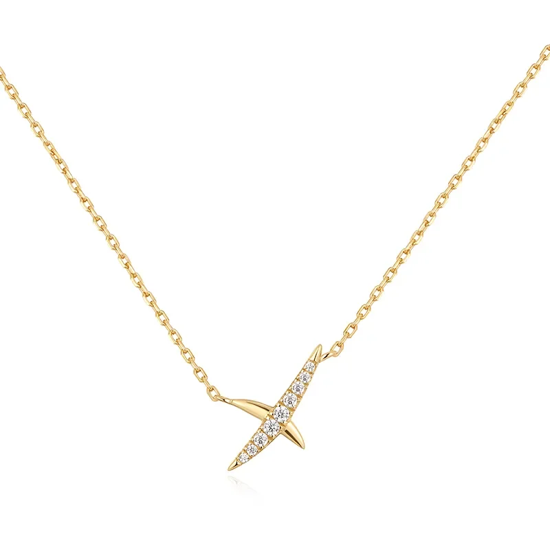 ANIA HAIE KISS PAVE NECKLACE N057-01G